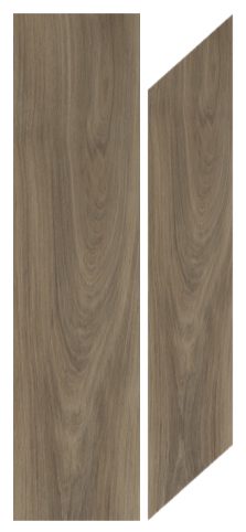 A pair of wooden panels with a wood grain pattern.
