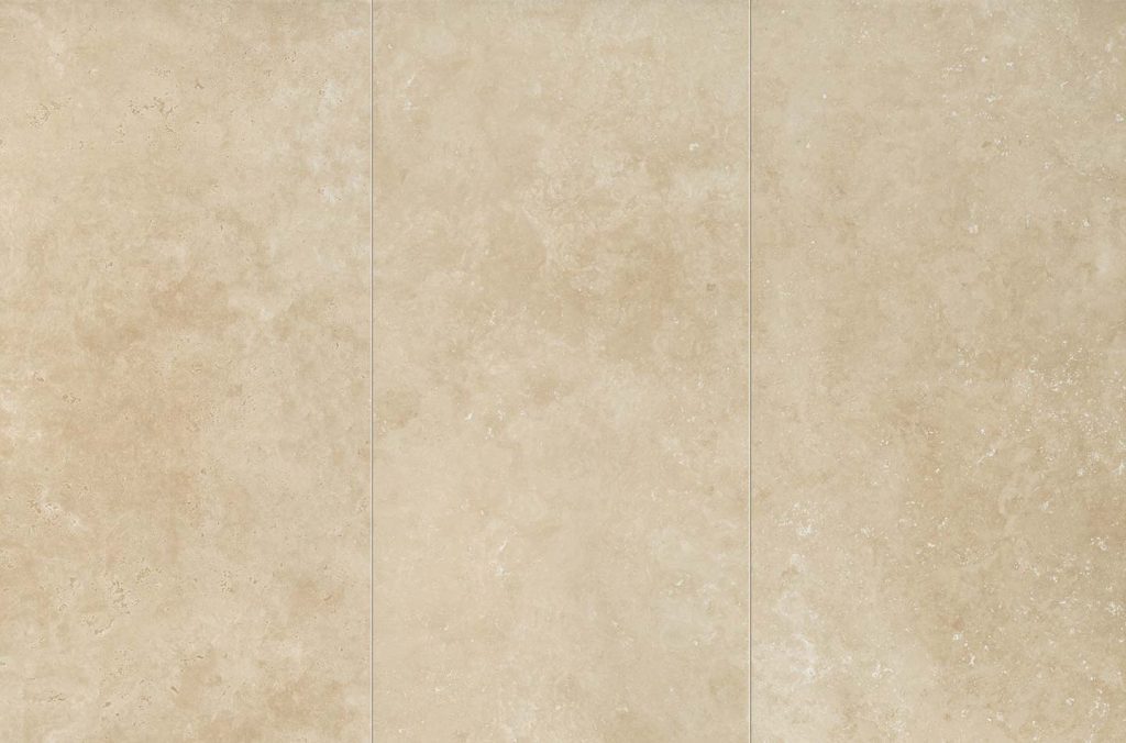 A beige tile floor with some lines on it