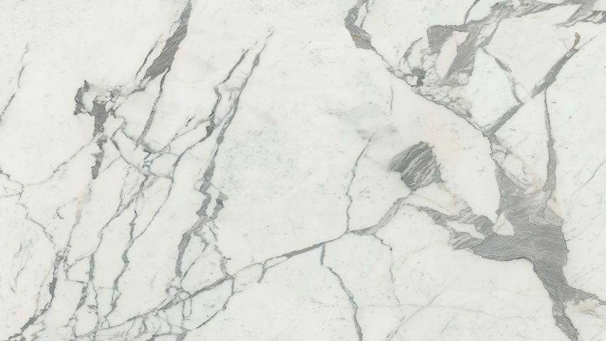 A white marble floor with some gray lines