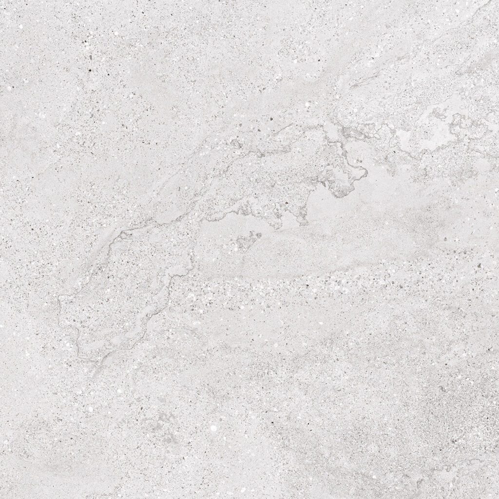 A white marble floor with some small bubbles