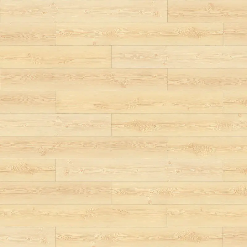 A light colored wood floor with no grain.