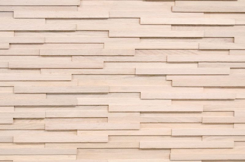 A close up of the wall that is made out of wood