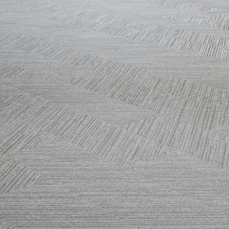 A close up image of a grey carpet called Chalk.