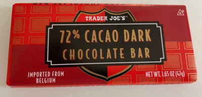 Trader Joe's 72% Cacao Dark Chocolate Bar