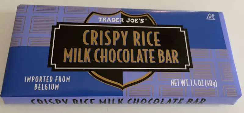 Trader Joe's crispy rice milk chocolate bar.